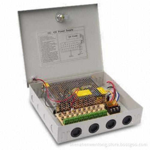 120W Series 9-channel Dedicated CCTV Power Supply with 90 to 132V AC Input Voltage